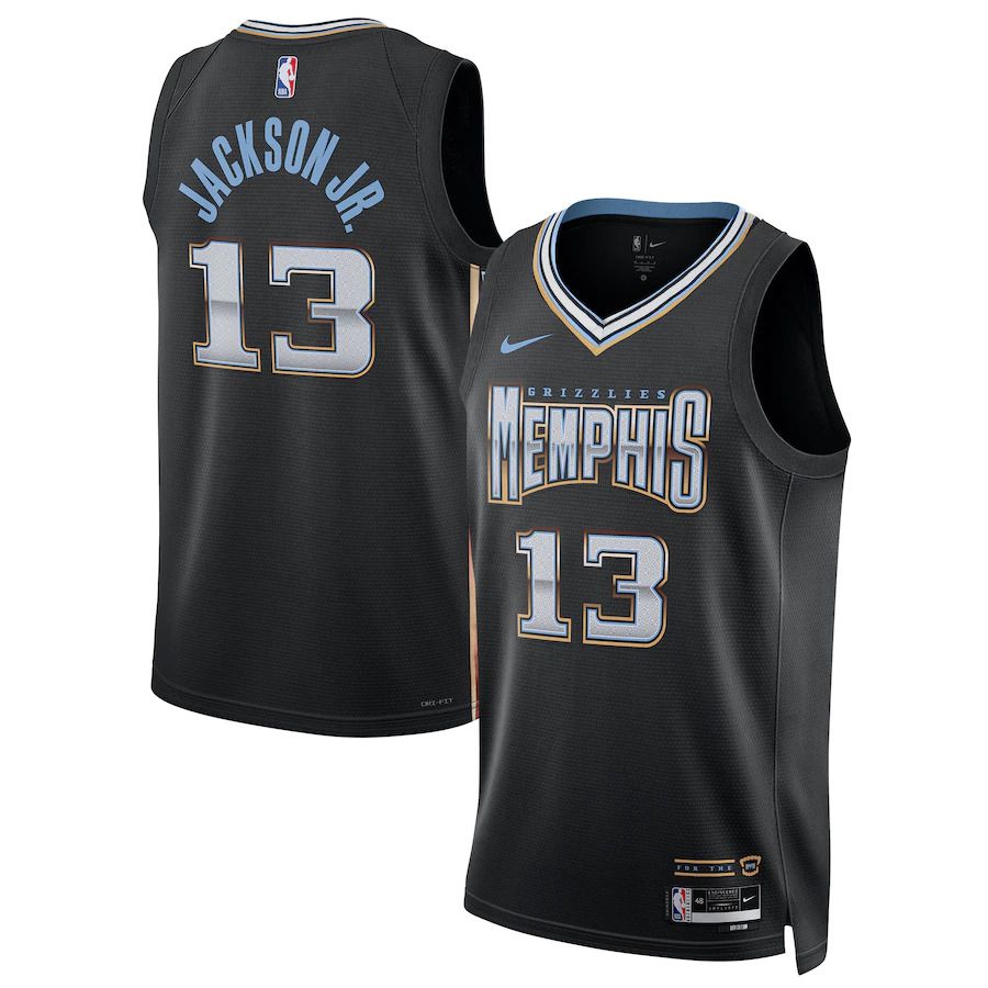 Men Memphis Grizzlies 13 Jaren Jackson Jr. Nike Black City Edition 2022-23 Swingman NBA Jersey
